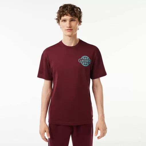 Lacoste T-Shirts-Printed Heavy Cotton Jersey T-Shirt