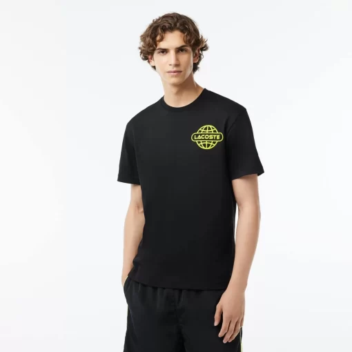 Lacoste T-Shirts-Printed Heavy Cotton Jersey T-Shirt