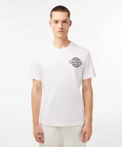 Lacoste T-Shirts-Printed Heavy Cotton Jersey T-Shirt