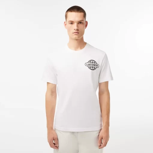 Lacoste T-Shirts-Printed Heavy Cotton Jersey T-Shirt