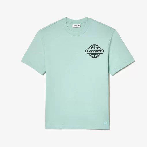 Lacoste T-Shirts-Printed Heavy Cotton Jersey T-Shirt