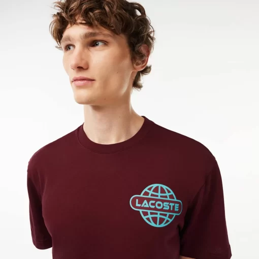 Lacoste T-Shirts-Printed Heavy Cotton Jersey T-Shirt