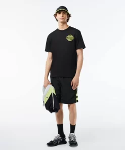 Lacoste T-Shirts-Printed Heavy Cotton Jersey T-Shirt