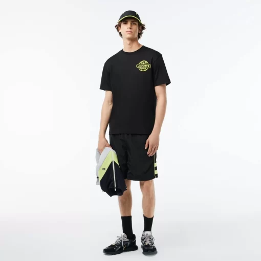 Lacoste T-Shirts-Printed Heavy Cotton Jersey T-Shirt