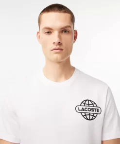 Lacoste T-Shirts-Printed Heavy Cotton Jersey T-Shirt