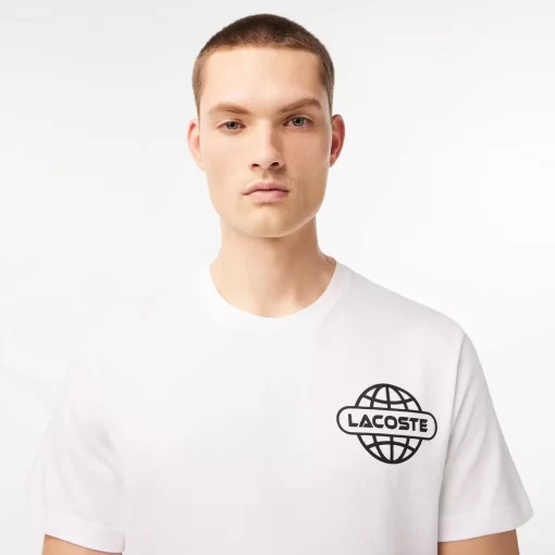 Lacoste T-Shirts-Printed Heavy Cotton Jersey T-Shirt