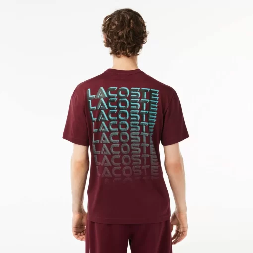 Lacoste T-Shirts-Printed Heavy Cotton Jersey T-Shirt