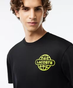 Lacoste T-Shirts-Printed Heavy Cotton Jersey T-Shirt