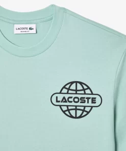 Lacoste T-Shirts-Printed Heavy Cotton Jersey T-Shirt