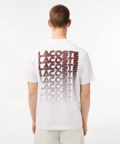 Lacoste T-Shirts-Printed Heavy Cotton Jersey T-Shirt