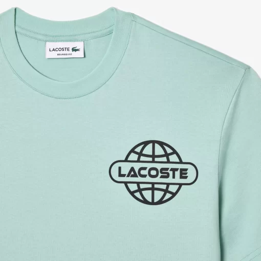 Lacoste T-Shirts-Printed Heavy Cotton Jersey T-Shirt