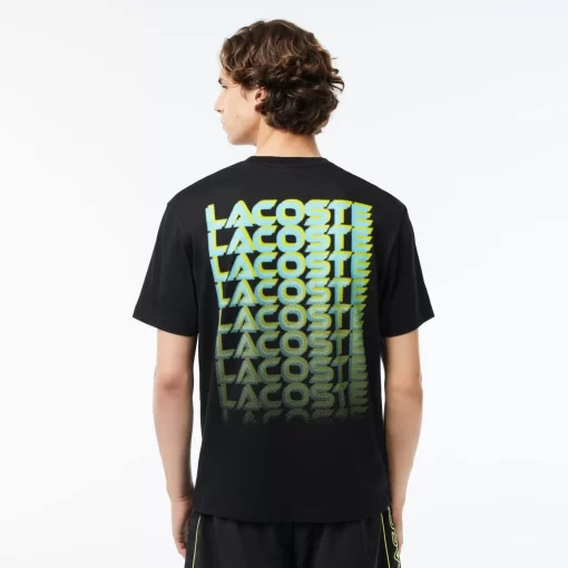 Lacoste T-Shirts-Printed Heavy Cotton Jersey T-Shirt