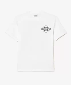 Lacoste T-Shirts-Printed Heavy Cotton Jersey T-Shirt