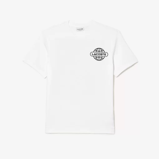 Lacoste T-Shirts-Printed Heavy Cotton Jersey T-Shirt