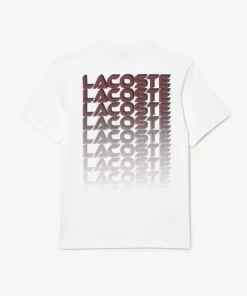 Lacoste T-Shirts-Printed Heavy Cotton Jersey T-Shirt