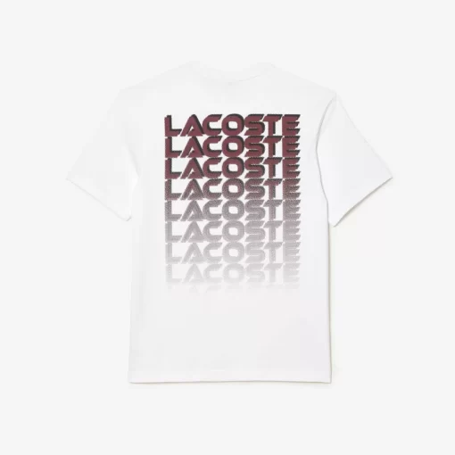 Lacoste T-Shirts-Printed Heavy Cotton Jersey T-Shirt