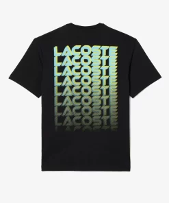 Lacoste T-Shirts-Printed Heavy Cotton Jersey T-Shirt