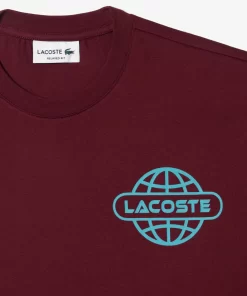 Lacoste T-Shirts-Printed Heavy Cotton Jersey T-Shirt