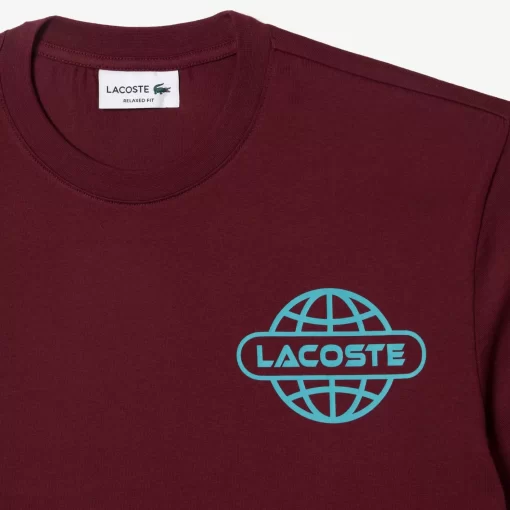 Lacoste T-Shirts-Printed Heavy Cotton Jersey T-Shirt