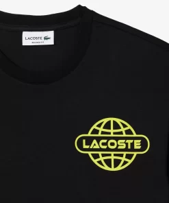 Lacoste T-Shirts-Printed Heavy Cotton Jersey T-Shirt