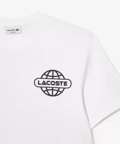 Lacoste T-Shirts-Printed Heavy Cotton Jersey T-Shirt