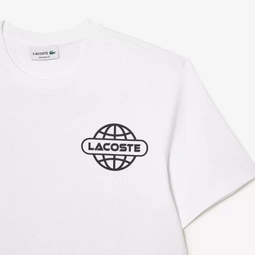 Lacoste T-Shirts-Printed Heavy Cotton Jersey T-Shirt