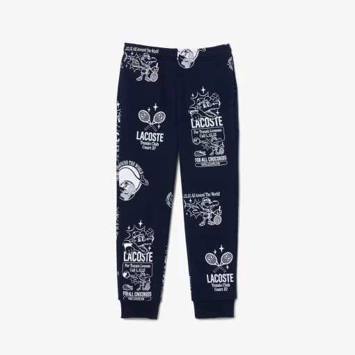 Lacoste Girl Clothing-Printed Jogger Track Pants