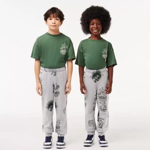 Lacoste Girl Clothing-Printed Jogger Track Pants