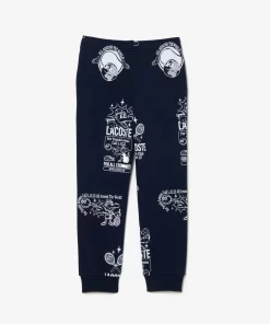 Lacoste Girl Clothing-Printed Jogger Track Pants