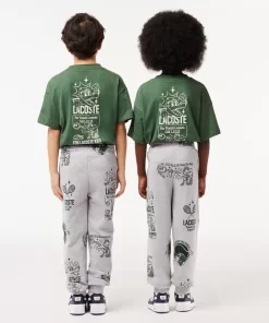 Lacoste Girl Clothing-Printed Jogger Track Pants