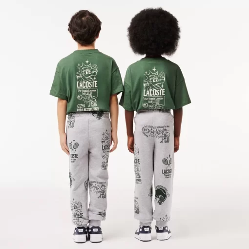 Lacoste Girl Clothing-Printed Jogger Track Pants