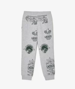 Lacoste Girl Clothing-Printed Jogger Track Pants