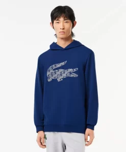 Lacoste Underwear & Lounge Wear-Printed Loungewear Hoodie