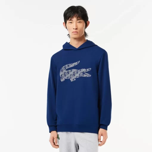 Lacoste Underwear & Lounge Wear-Printed Loungewear Hoodie