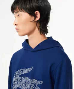 Lacoste Underwear & Lounge Wear-Printed Loungewear Hoodie