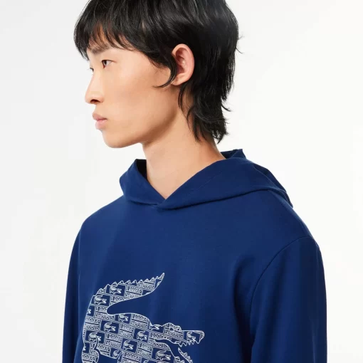 Lacoste Underwear & Lounge Wear-Printed Loungewear Hoodie