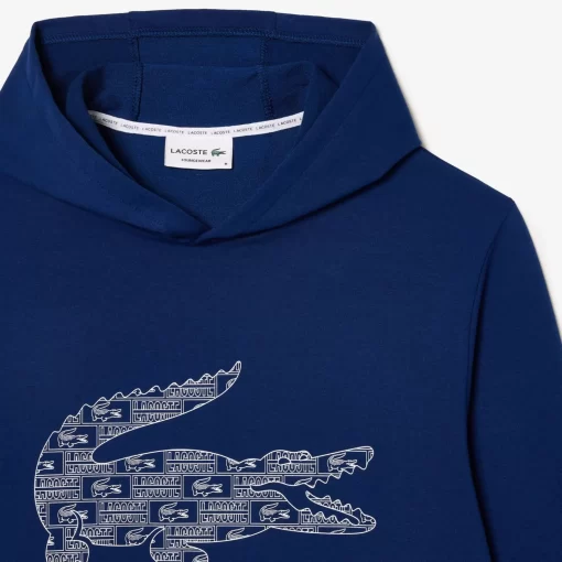 Lacoste Underwear & Lounge Wear-Printed Loungewear Hoodie