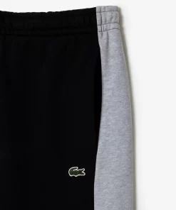 Lacoste Trousers & Shorts-Printed Unbrushed Fleece Colourblock Jogger Shorts