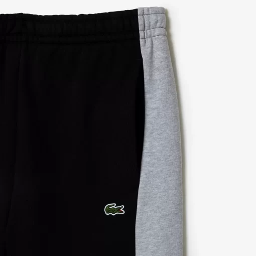 Lacoste Trousers & Shorts-Printed Unbrushed Fleece Colourblock Jogger Shorts