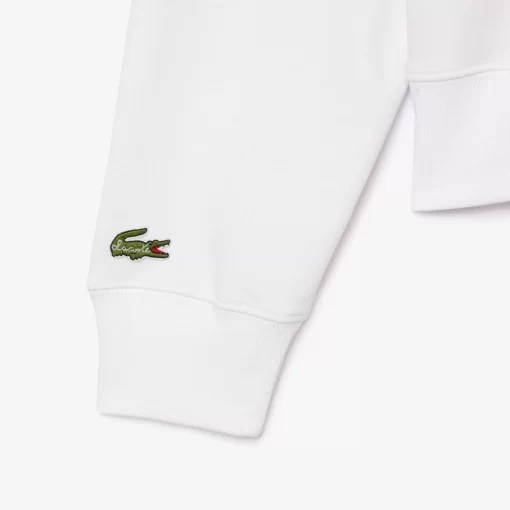 Lacoste Sweatshirts-Printed Zipped Fleece Sweatshirt