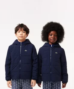 Lacoste Girl Clothing-Puffer Jacket With Name Tag