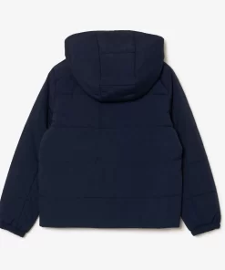 Lacoste Girl Clothing-Puffer Jacket With Name Tag