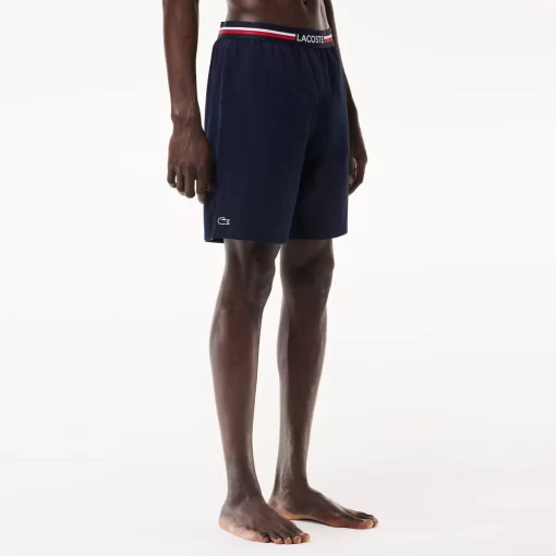 Lacoste Underwear & Lounge Wear-Pyjama Shorts With Three-Tone Waistband