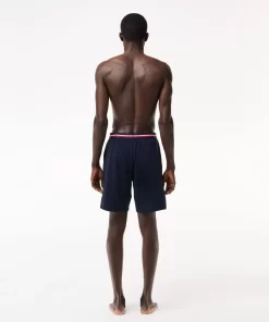 Lacoste Underwear & Lounge Wear-Pyjama Shorts With Three-Tone Waistband