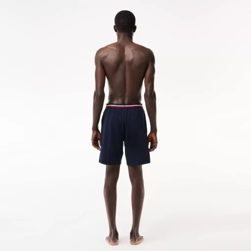 Lacoste Underwear & Lounge Wear-Pyjama Shorts With Three-Tone Waistband