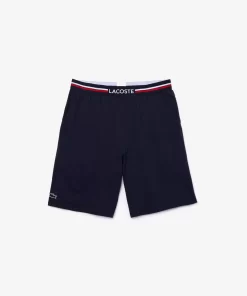 Lacoste Underwear & Lounge Wear-Pyjama Shorts With Three-Tone Waistband