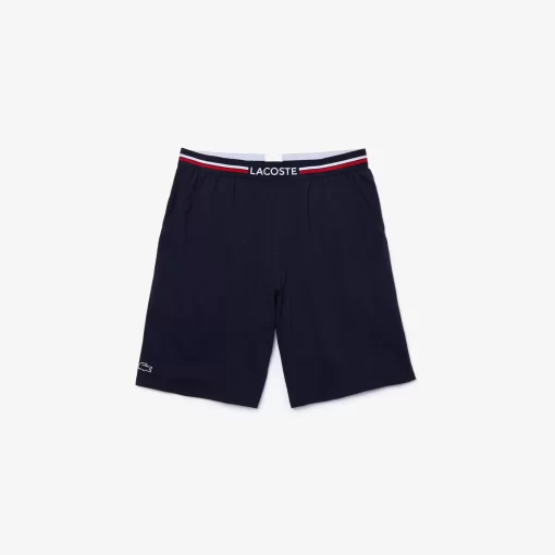 Lacoste Underwear & Lounge Wear-Pyjama Shorts With Three-Tone Waistband