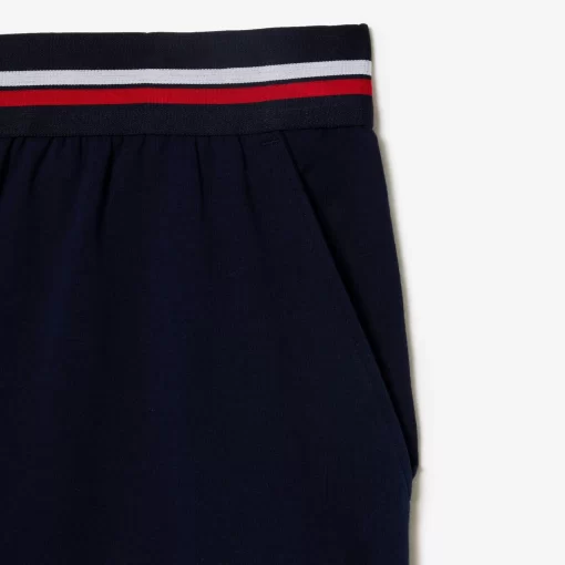 Lacoste Underwear & Lounge Wear-Pyjama Shorts With Three-Tone Waistband