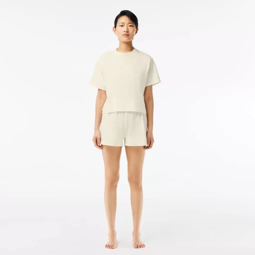 Lacoste Underwear & Loungewear-Pyjamas Set With Croc Shorts