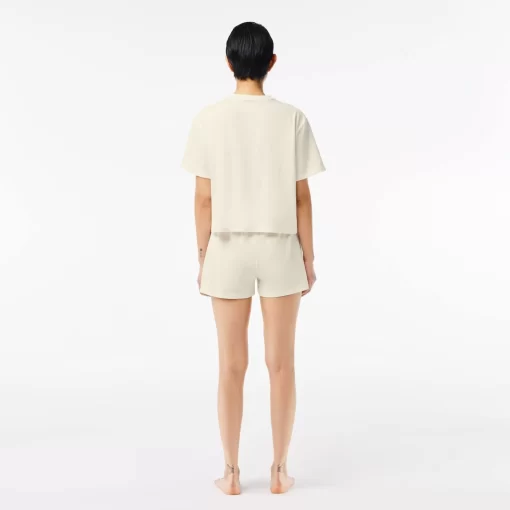 Lacoste Underwear & Loungewear-Pyjamas Set With Croc Shorts